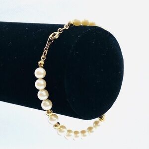 AVON Bracelet Vintage Jewelry Faux Pearls 7.5”